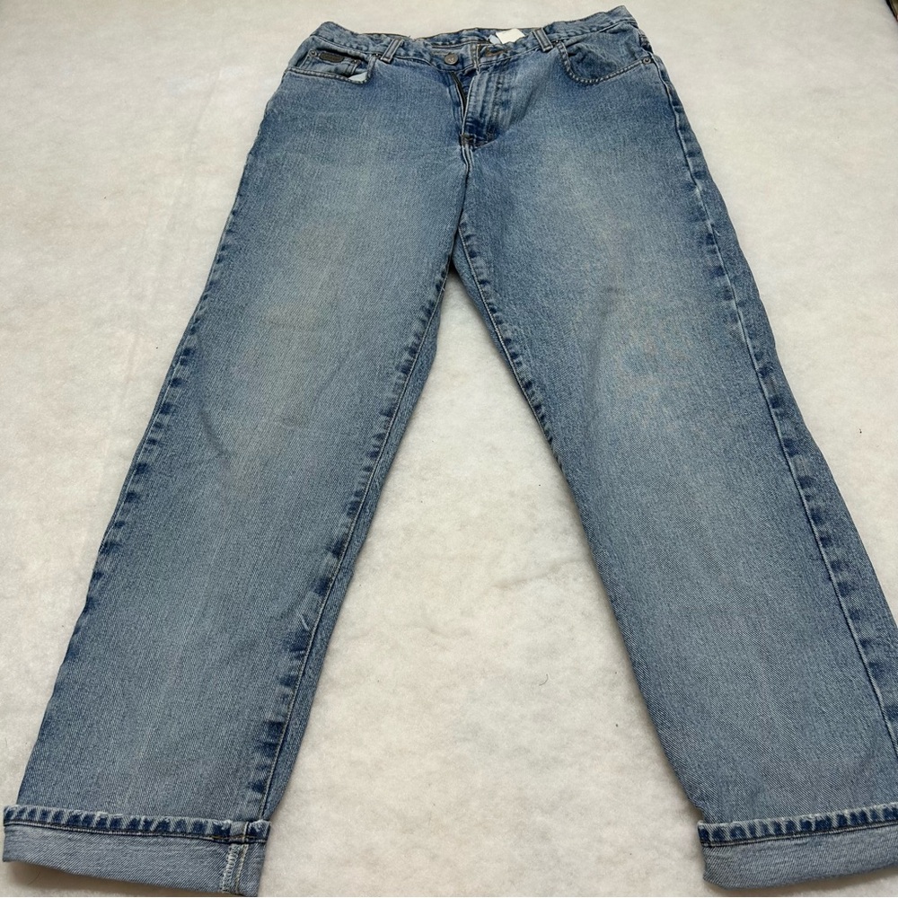 Calvin Klein Easy Fit Women’s Jeans Size 12 Blue Light Wash Denim